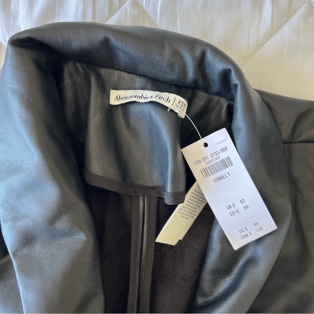 NWT - Abercrombie and Fitch leather dress